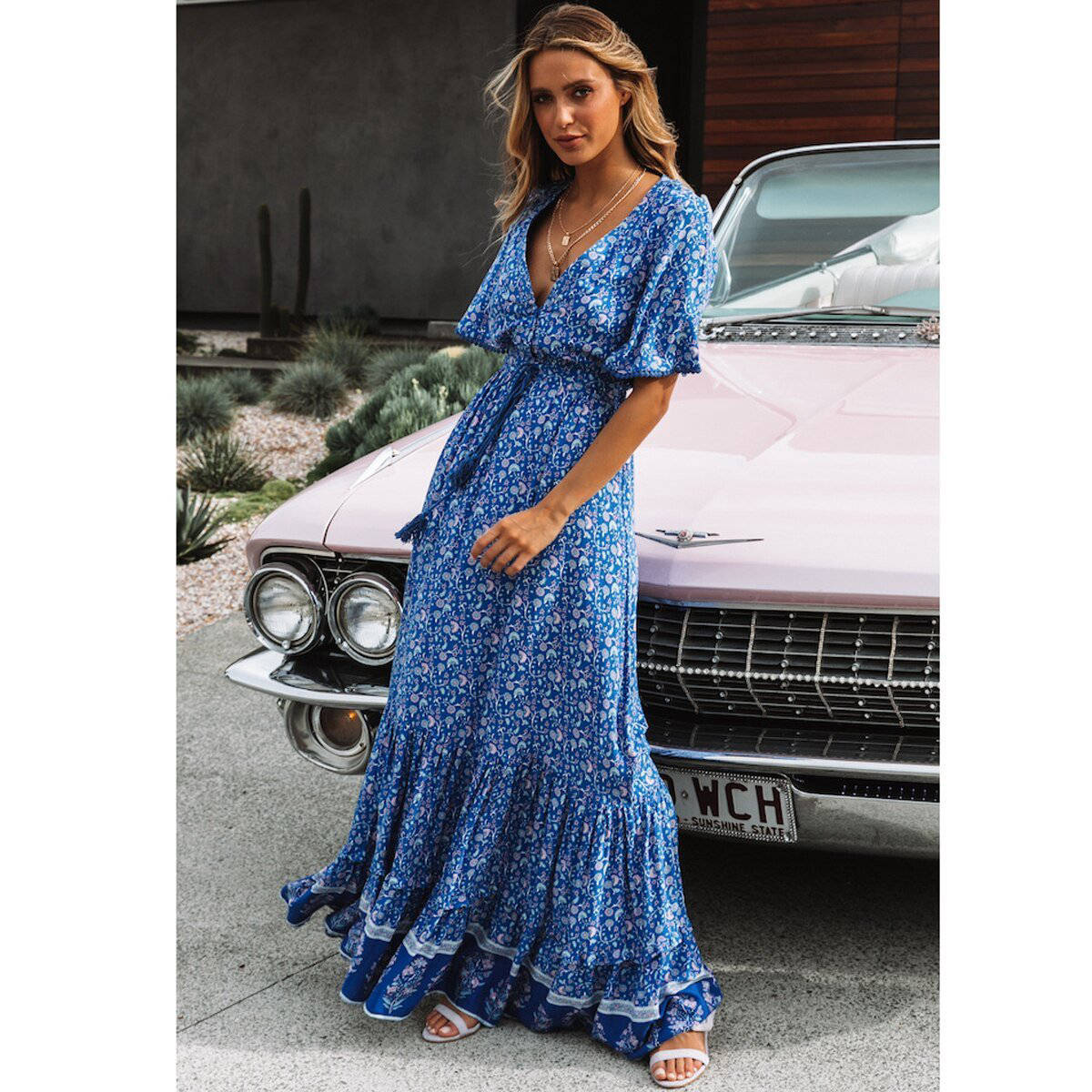 Robe Chic pour Témoin Style Hippie