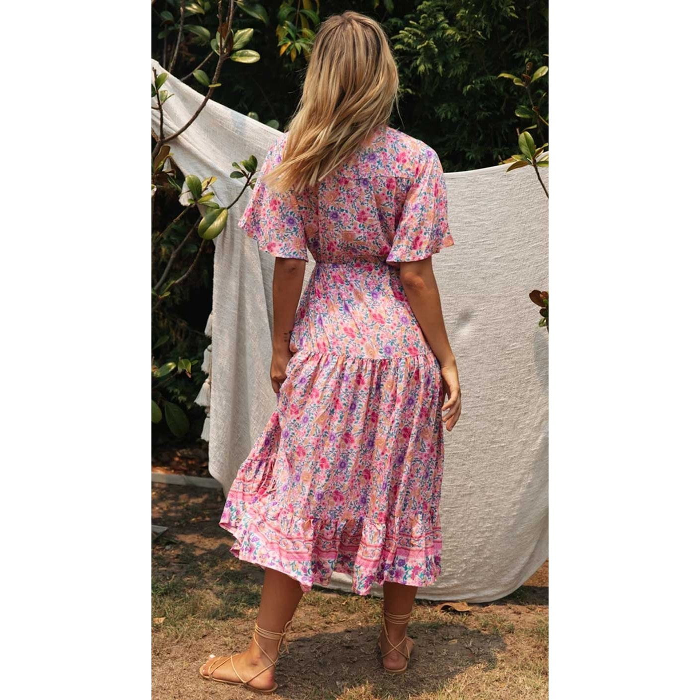 Robe Champêtre Bohème Longue