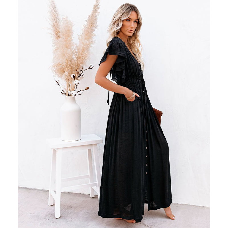 Robe Longue Bohème Noir