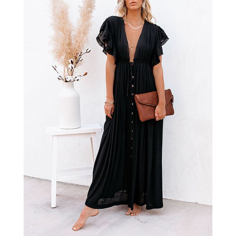 Robe Longue Bohème Noir