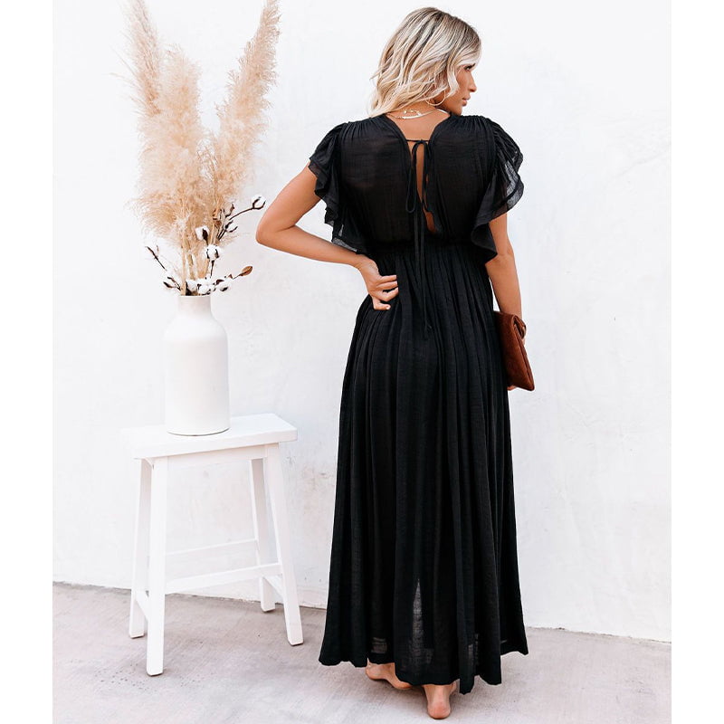 Robe Longue Bohème Noir