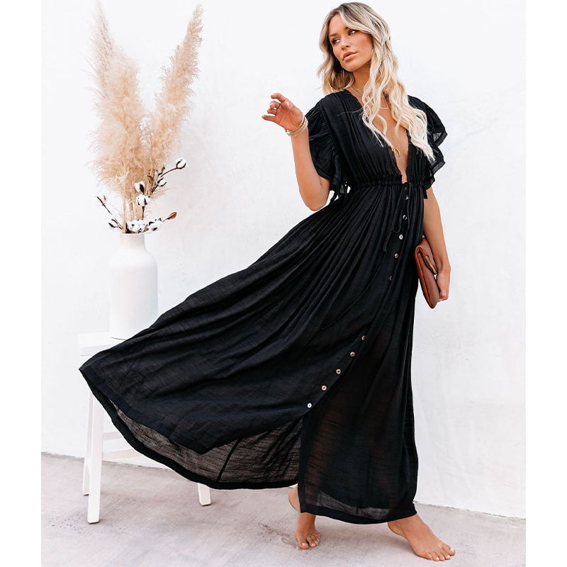 Robe Longue Bohème Noir