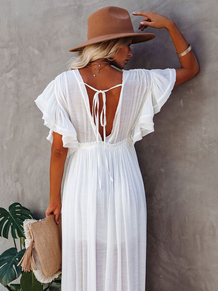 Robe Hippie Blanche Longue