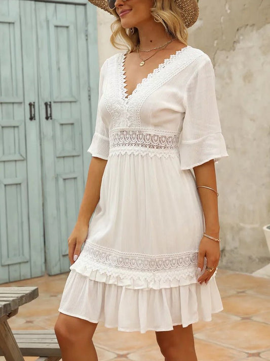 Robe Bohème Blanche Chic