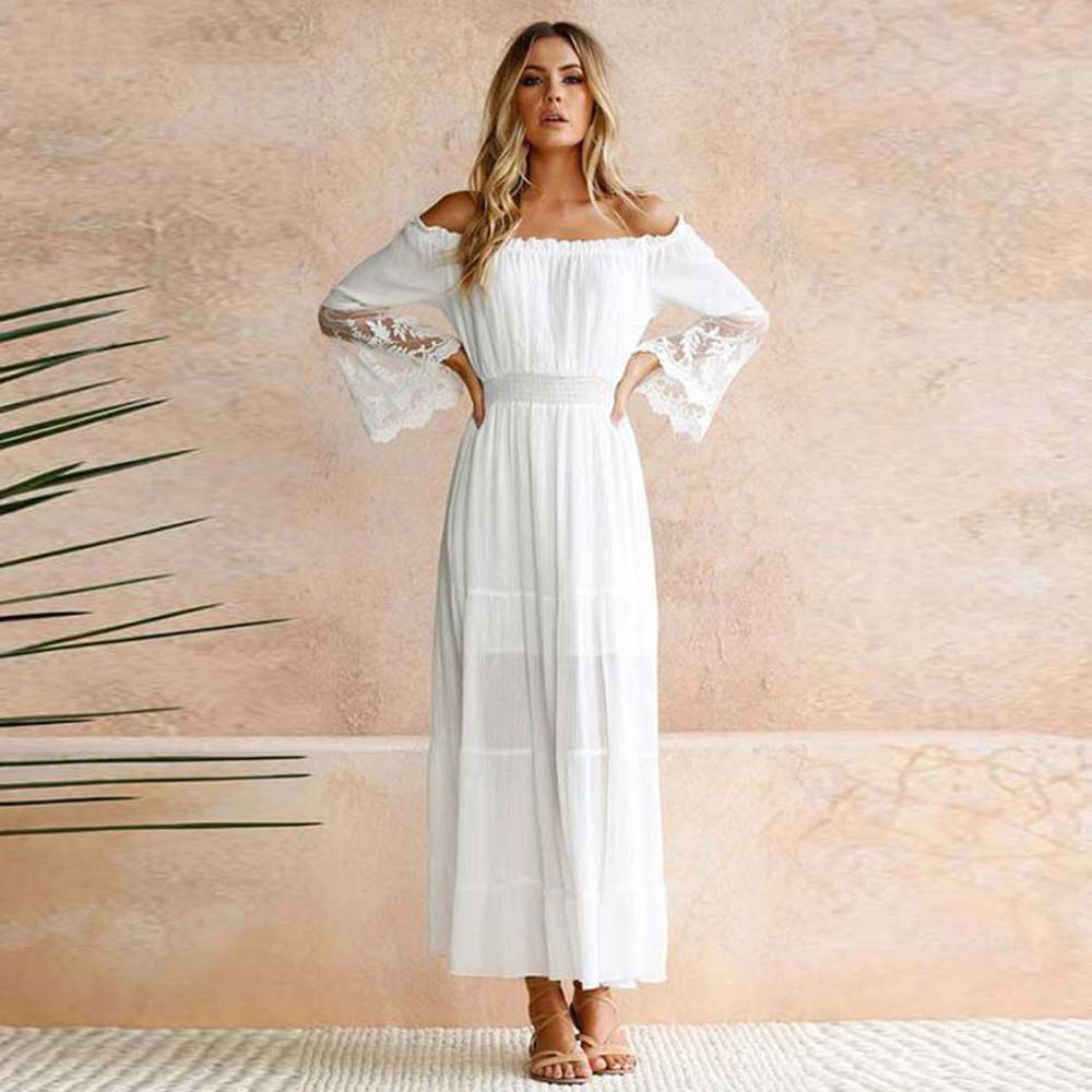 Robe Style Bohème Blanche